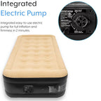 High Raised Air Bed with Built-In Electric Pump